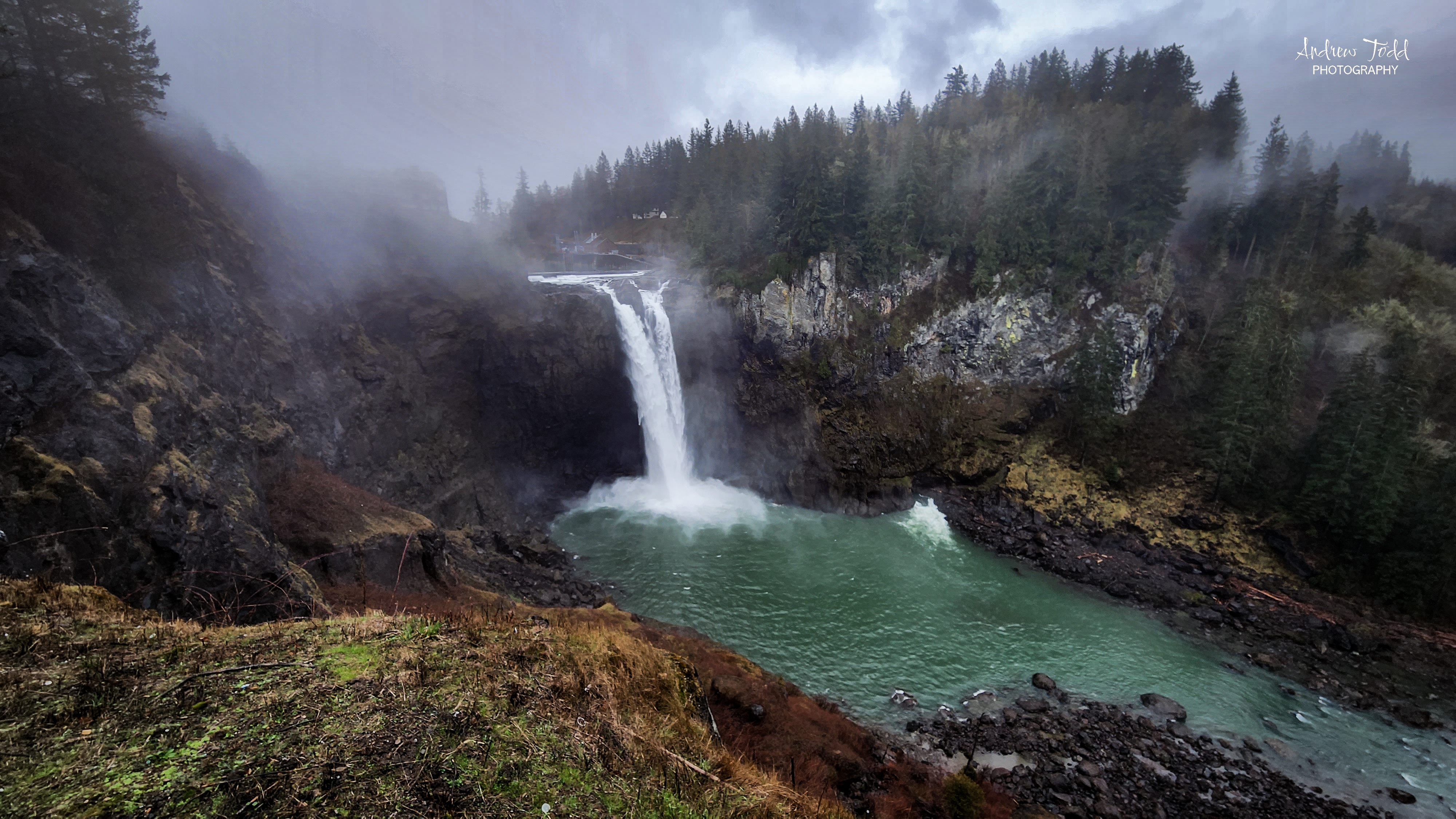Snoqualmie Falls Washington winter